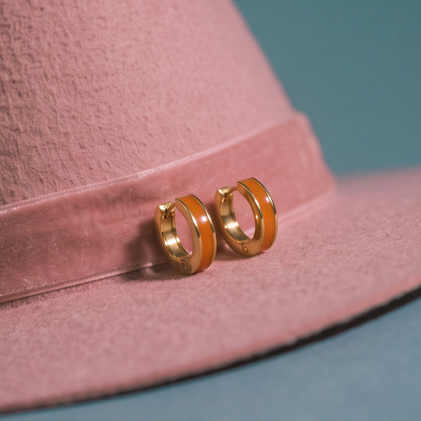 Tangerine Small Hoop Earrings