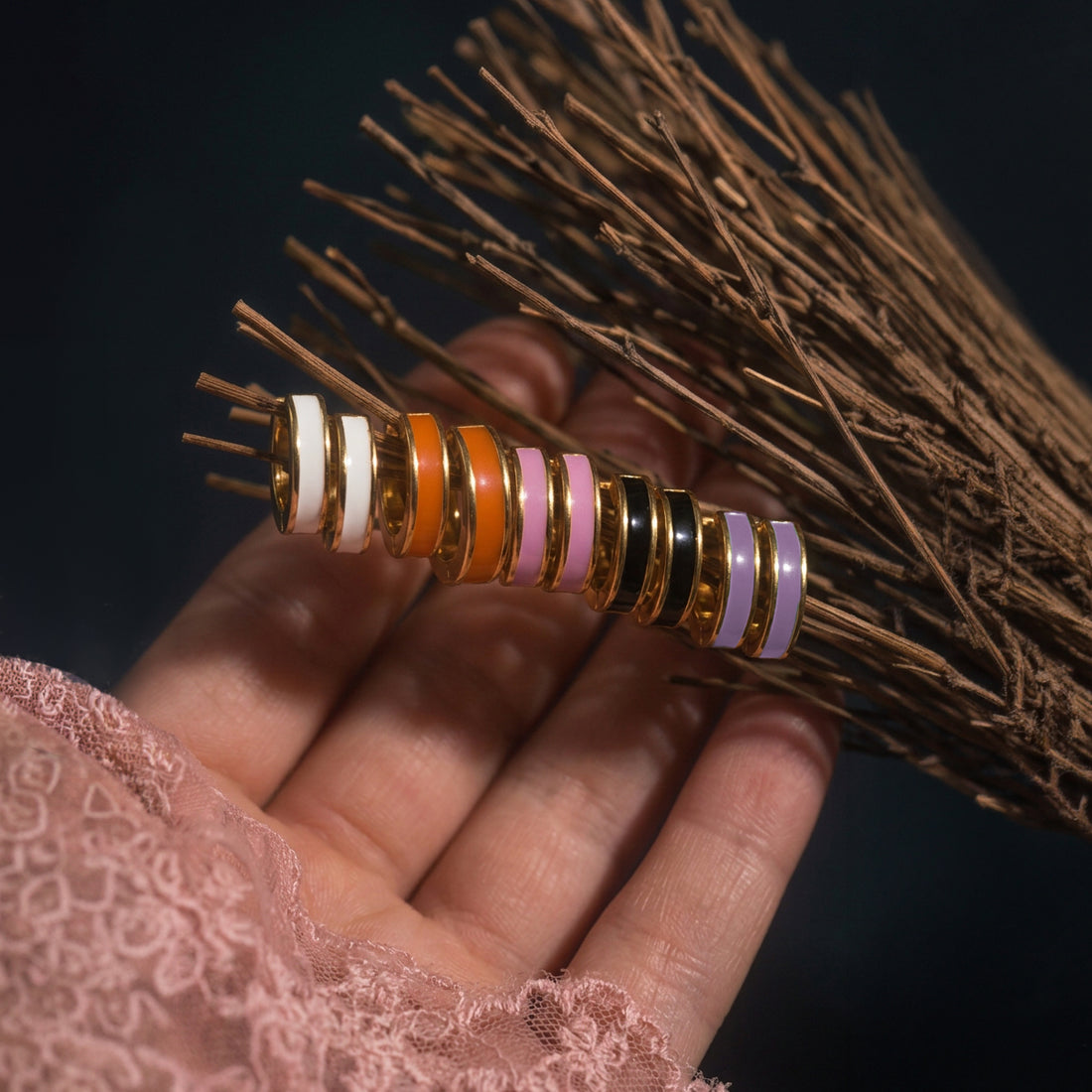 Caviar Small Hoop Earrings