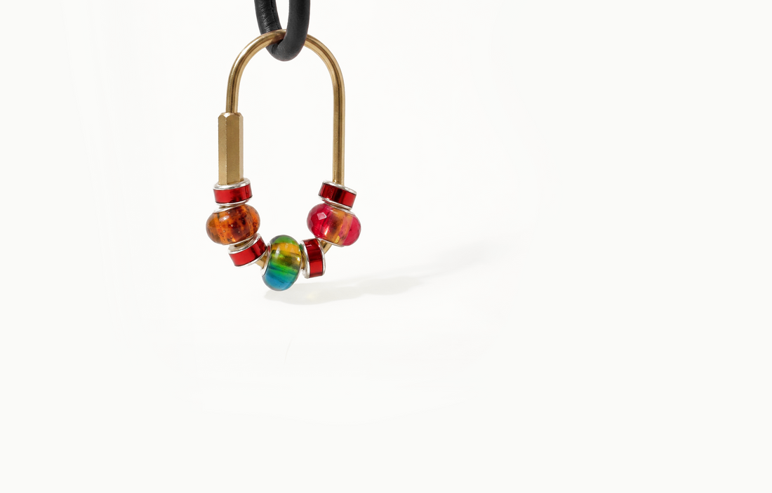 Rich Gem Beaded Carabiner