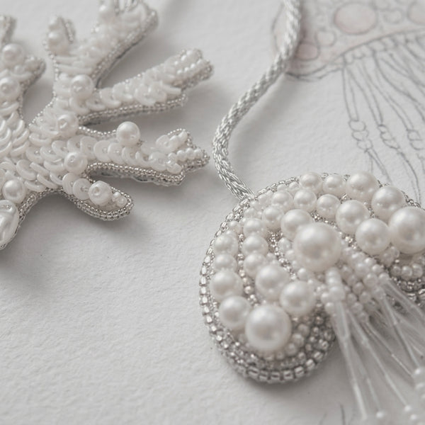 Arctic Jelly Coral Double Bag Charm