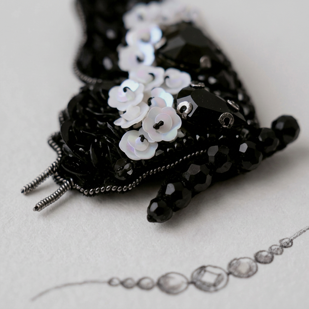 Dark Butterfly Double Bag Charm