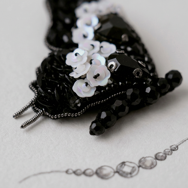 Dark Butterfly Double Bag Charm