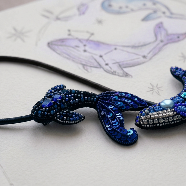 Deep Sea Embellished Double Bag Charm
