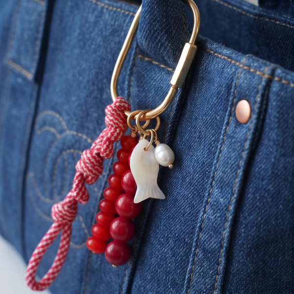 Cerise Stone Carabiner Cord Set
