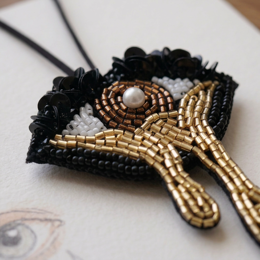 Golden Tears Embellished Bag Charm