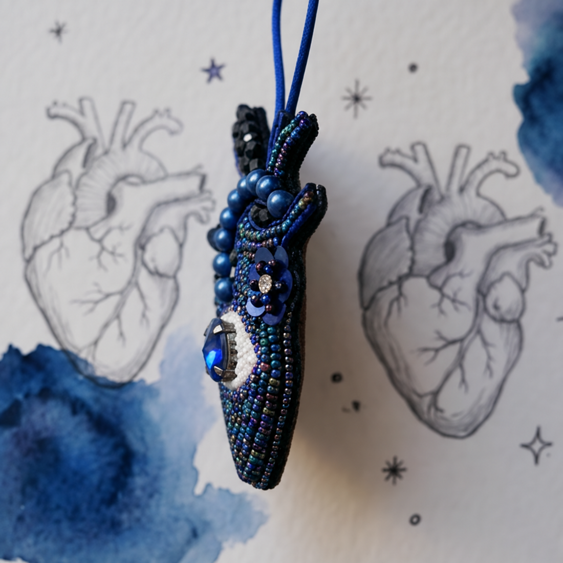 Blue Blood Bag Charm