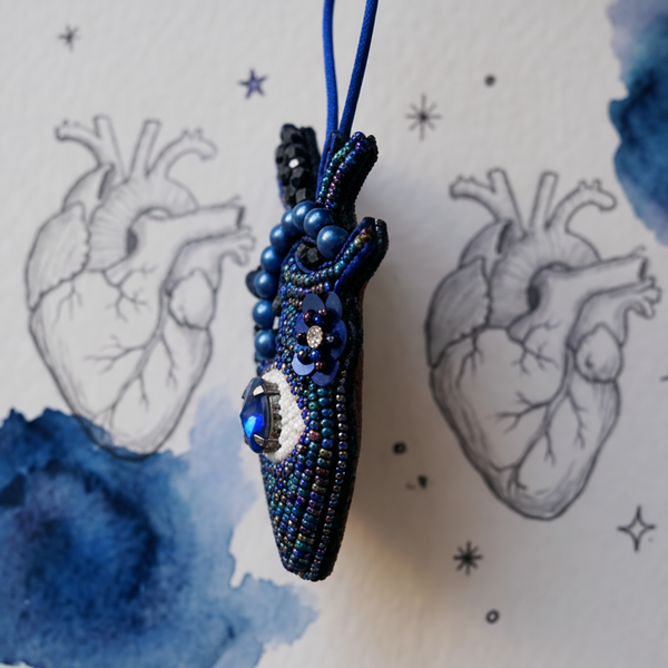 Blue Blood Bag Charm