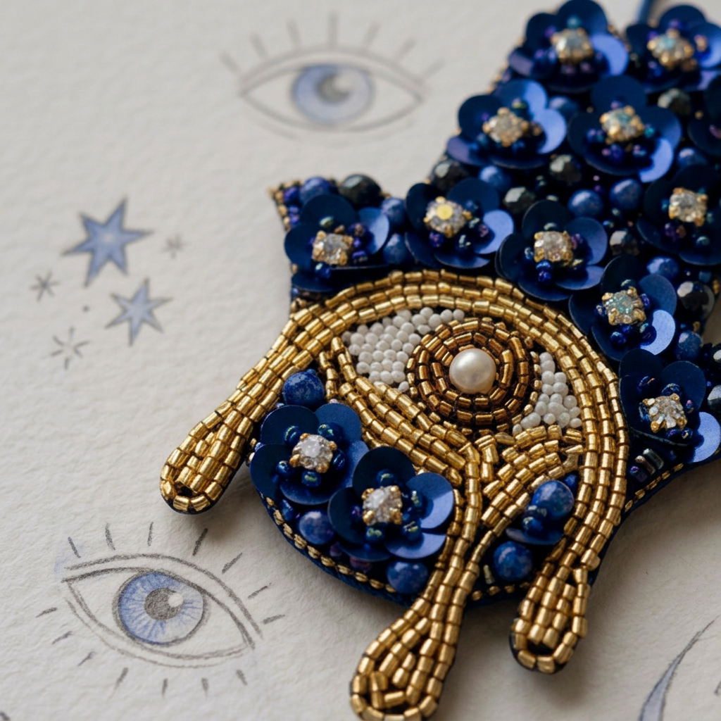 Five Eye Bag Charm