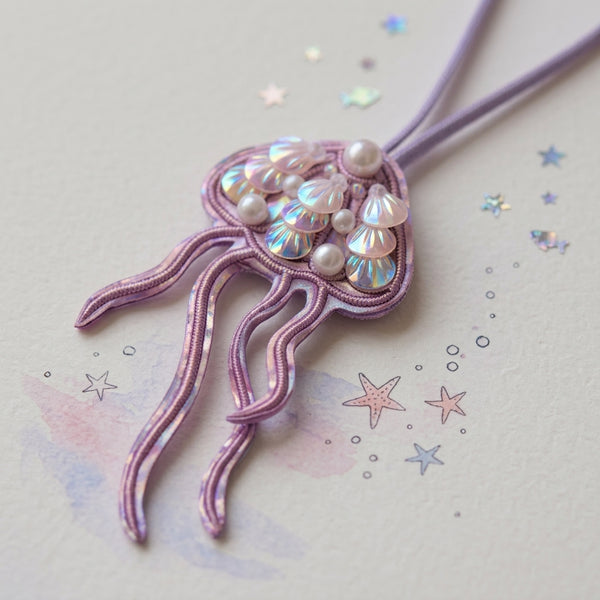 Holographic Jellyfish Bag Charm