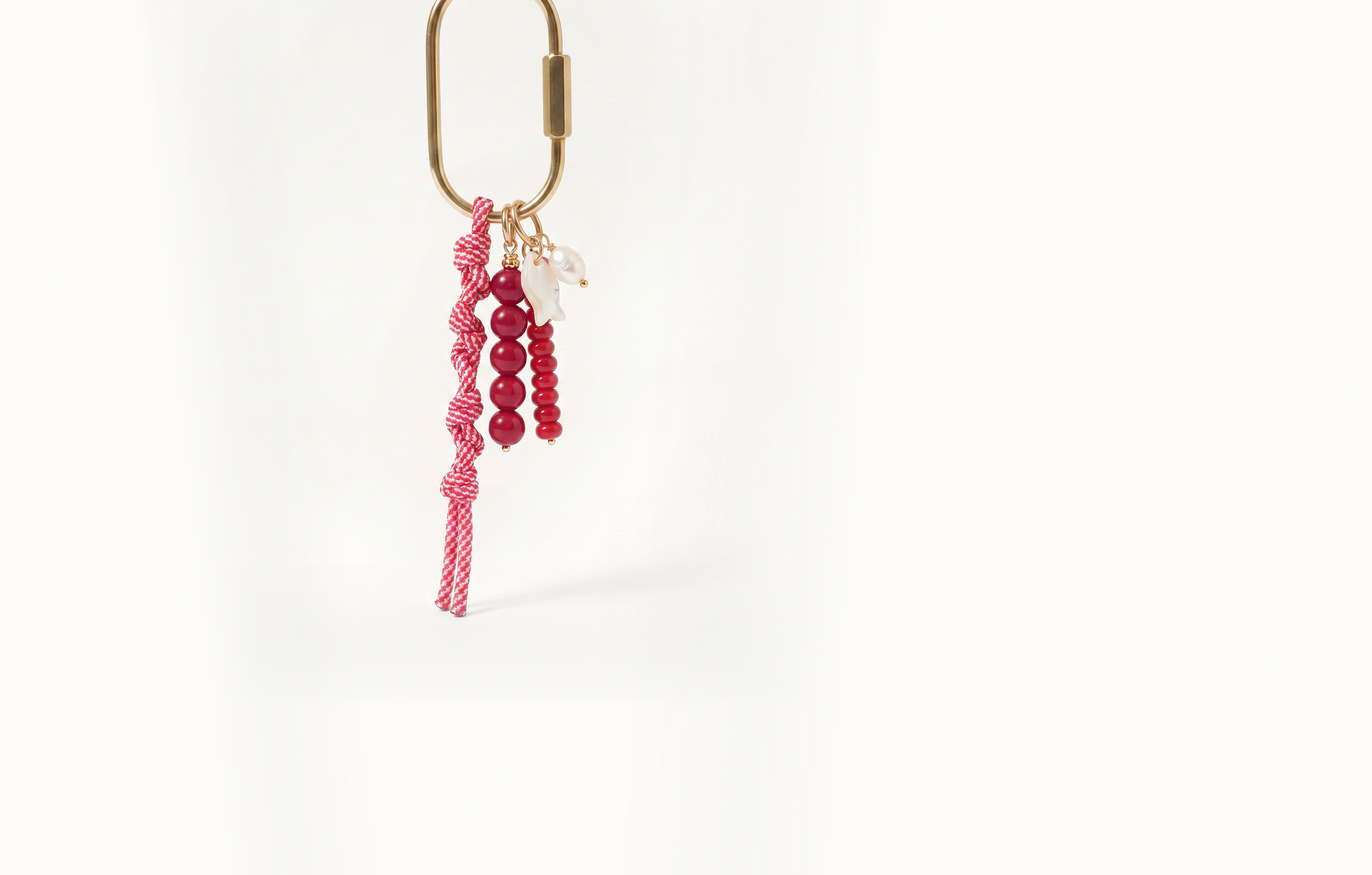 Cerise Stone Carabiner Cord Set