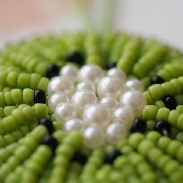 Kiwi Beaded Bag Charm