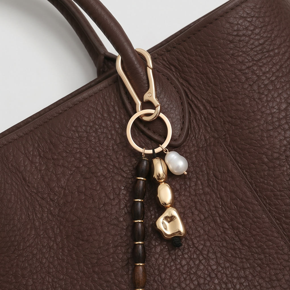 Golden Skipping Stones Charm