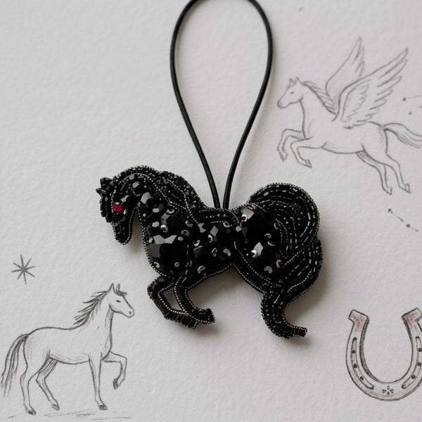 Night Horse Bag Charm