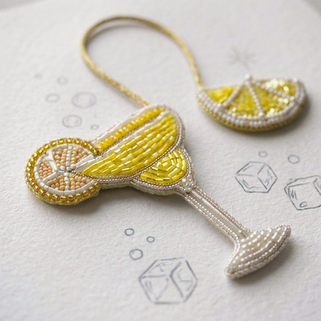 Martini Double Bag Charm