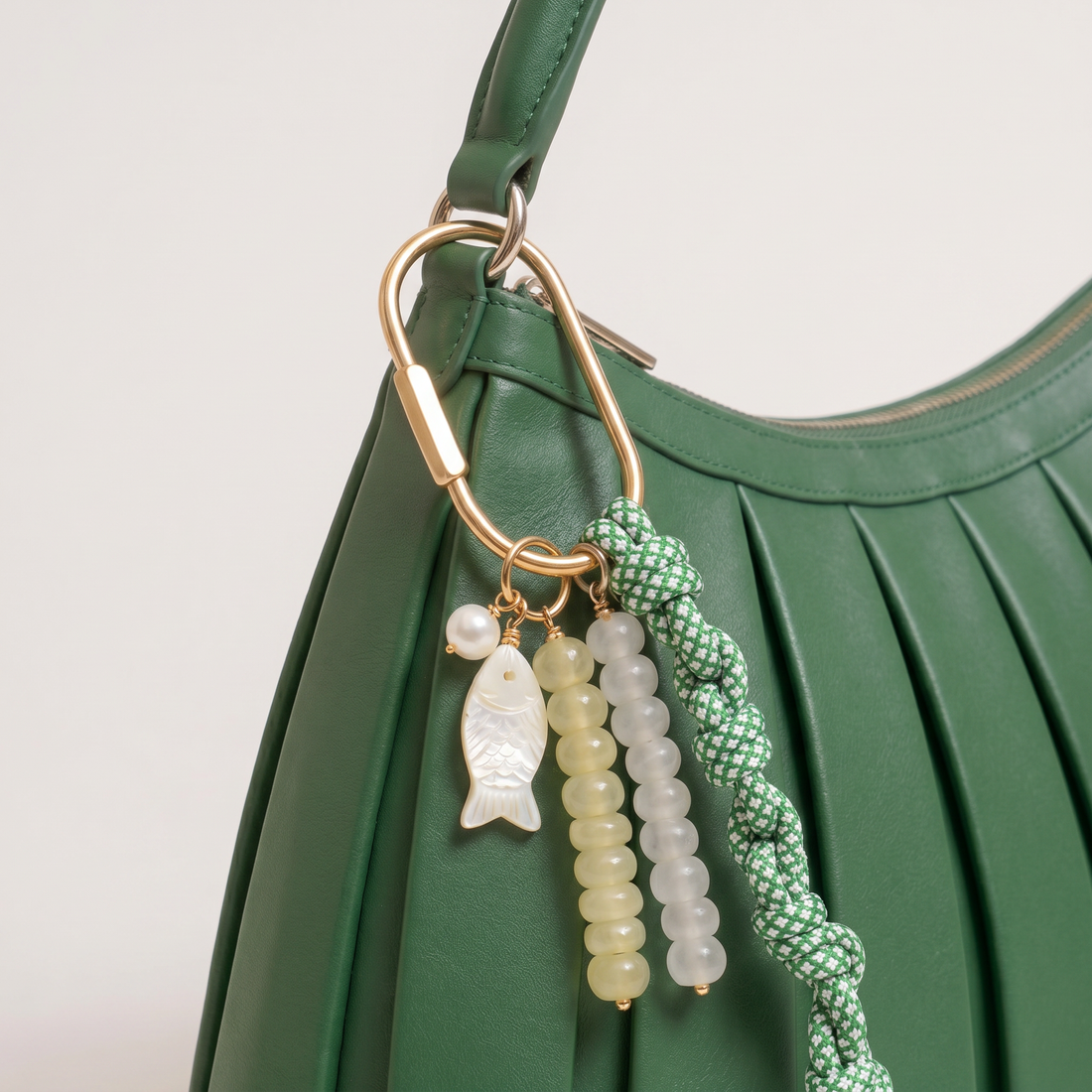 Sage Stone Carabiner Cord Set