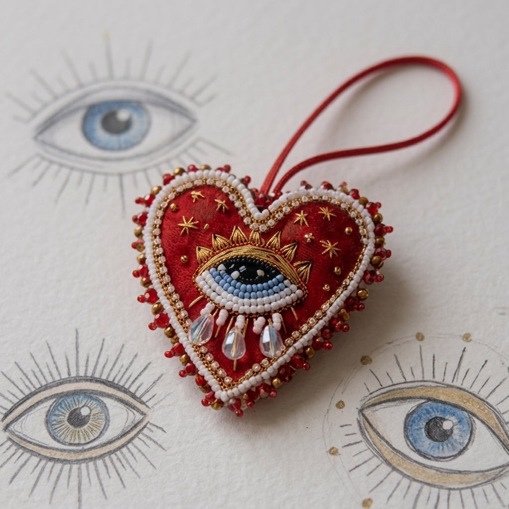 Queen of Hearts Bag Charm
