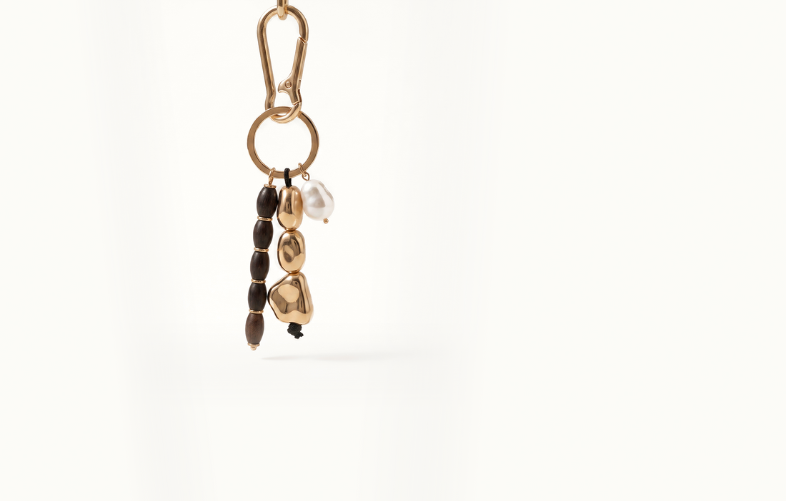 Golden Skipping Stones Charm