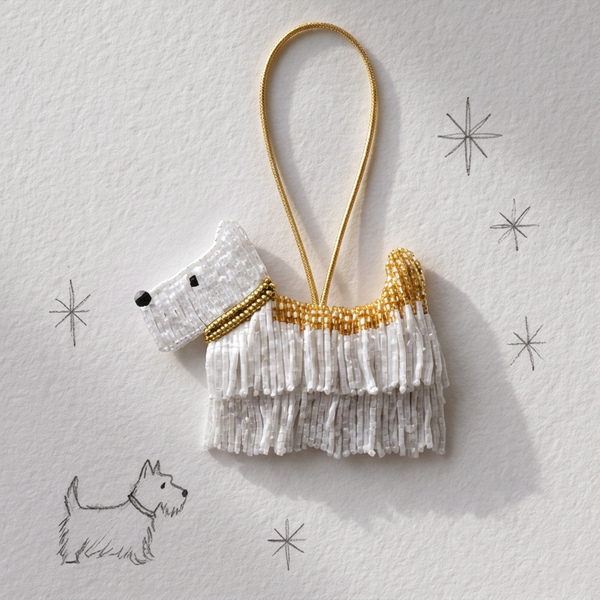 Westie Embellished Bag Charm