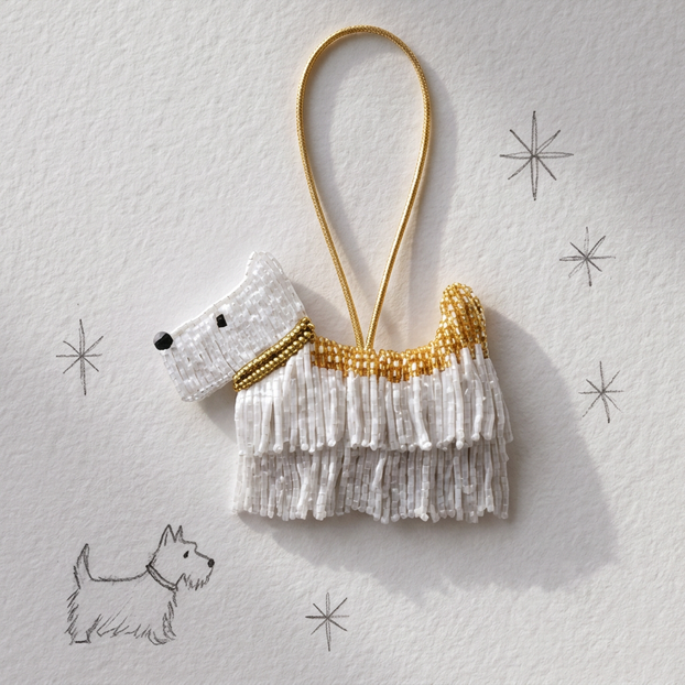 Westie Embellished Bag Charm