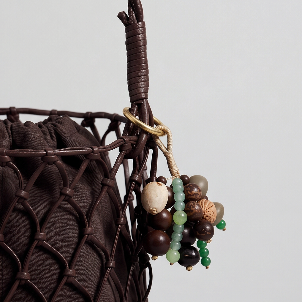 Emerald Wood Bead Set